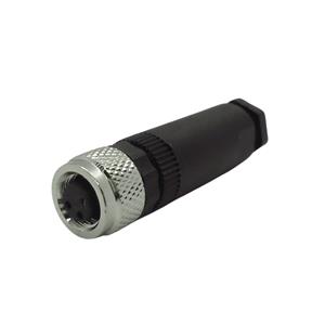 Conector para Sensor 180° 3 Pinos Tecnotron CDL08F/3S-0A 42514 42514 