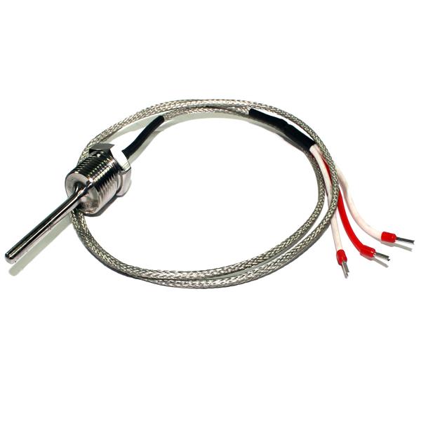 Termoresistência PT 100 1 metro 5mm x 50mm FFM rosca 1/2" BSP 300°C 14985 14985