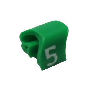 Marcador de Cabos N° 5 até 6,0mm MHG 2/5 Hellermann 516-90663 Cartela com 100 Unidades 42717