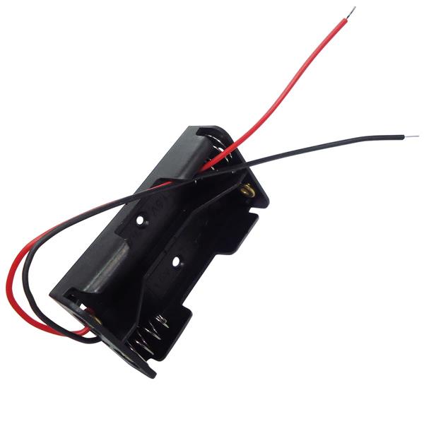 Suporte para 2 Pilhas Pequenas Preto 42740