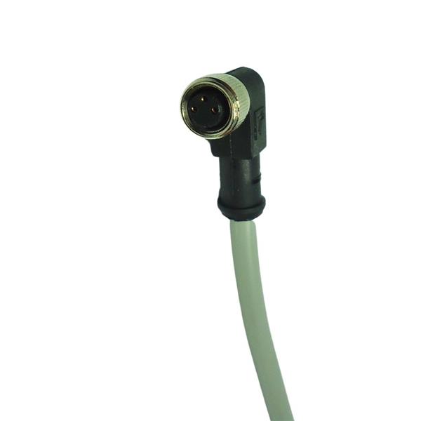 Cabo Conector para Sensor 90° 3 Pinos 10mts Tecnotron CT08F/3S-C10.C1 42788