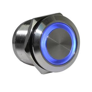 Botão Antivandalismo 22mm Pulsante Iluminado Azul 24VCC/VCA Metaltex AV22IC-7BL 42871 
