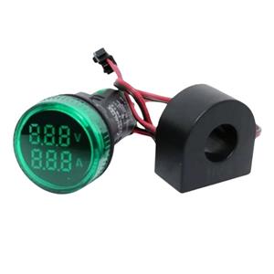 Voltímetro e Amperímetro Digital 22mm Metaltex IDR20VA-G 42902 42902