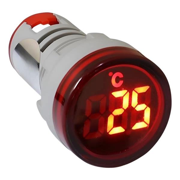 Indicador de Temperatura Digital 22mm Metaltex IDR20T-R 43024 43024