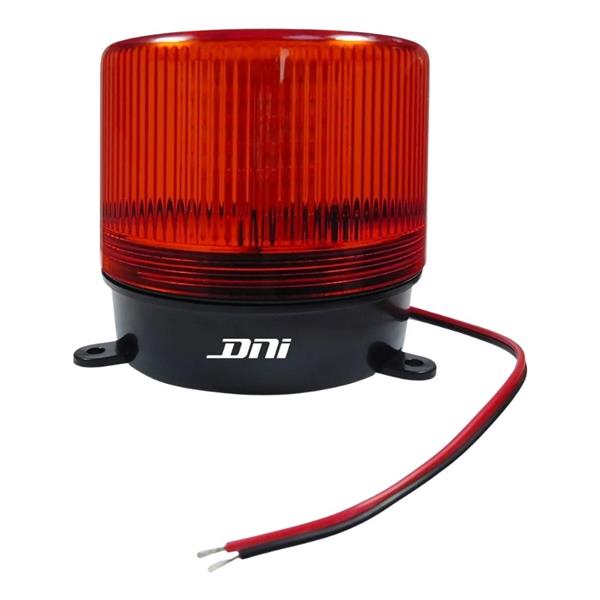 Sinalizador Giroled e Strobo 8 Funções de Advertência Vermelho 12/24V DNI-4284 43066 43066