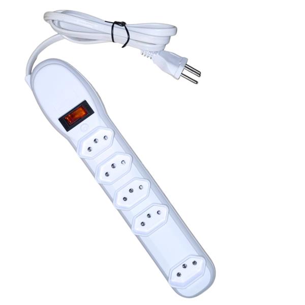 Filtro de Linha 5 Tomadas Bivolt 10A Branco Force Line 5000 43163