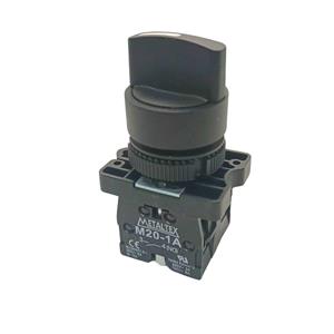 Chave Seletora 3 Posições com Retorno Direita e Esquerda Fixa Metaltex P20SCR5-B-2A 43435 43435 