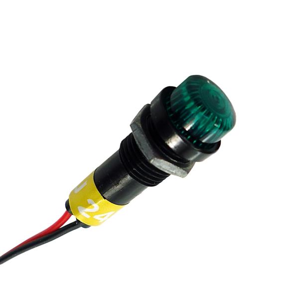 Sinaleiro Miniatura com Rabicho 24V Verde LP-11C 20470 20470