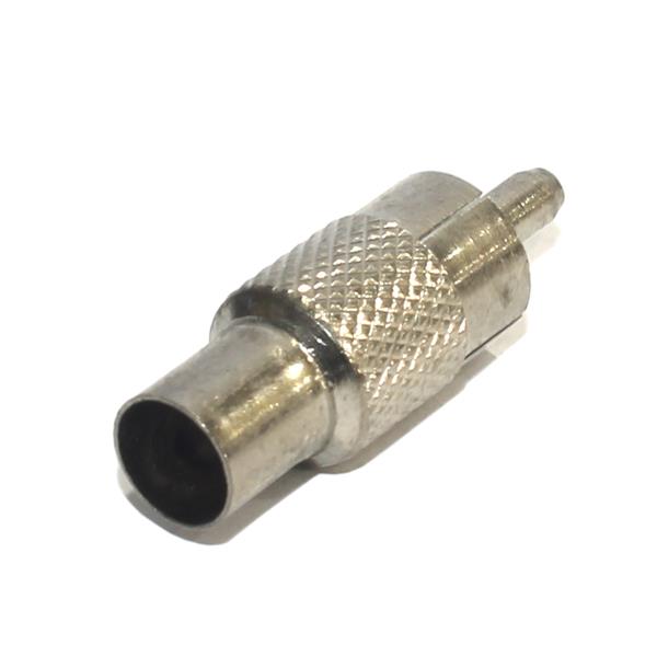 Plug RCA Macho Metálico para Crimpar 2636 2636
