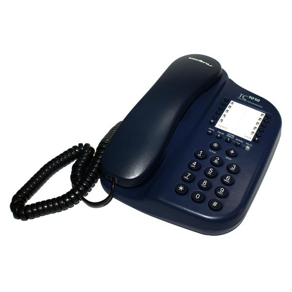 Telefone com Fio e Bloqueador Intelbras TC-1010 Azul 19253 19253