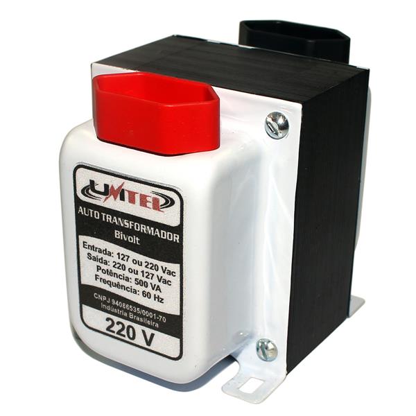 Auto Transformador Bivolt 500VA Unitel AT 500 21633 21633