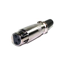 Conector Canon Fêmea para Cabo com Prensa Cabo Embutido  19298 19298 