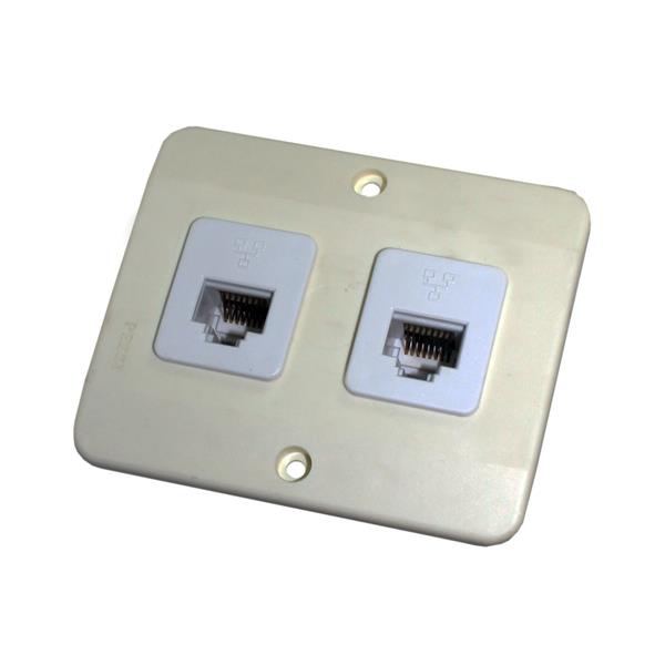 Tomada com Moldura RJ45 + RJ45 Pezzi 30.145 19299 19299