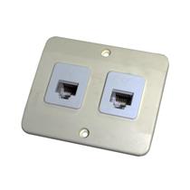 Tomada com Moldura RJ45 + RJ45 Pezzi 30.145 19299 19299 
