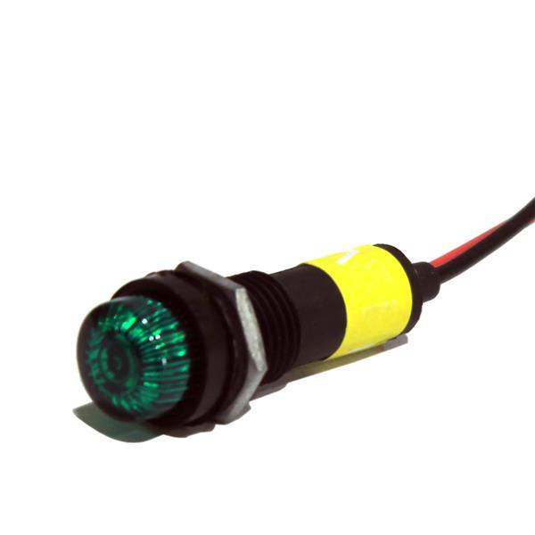 Sinaleiro Miniatura com Rabicho 12V Verde LP-11C 20484 20484