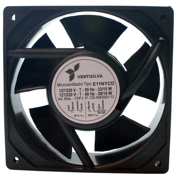 Microventilador Axial 120x120x38mm 127/220V Ventisilva E11 NYCD 14743 14743