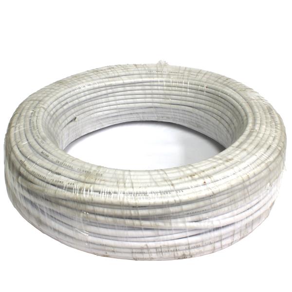 Cabo Coaxial Branco 75 Ohms RGC 59/40% rolo com 100 metros  21658 21658