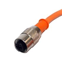 Cabo Conector para Sensor 180° 4 Pinos 2mts Lumberg RKT 4-165/2M 19031 19031