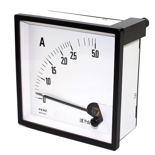 Amperímetro Analógico Renz FM-96 0/2,5A/5A 14042 14042