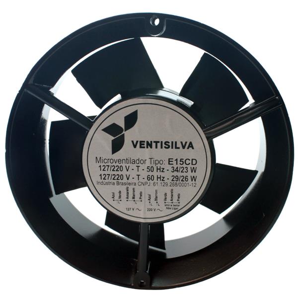 Microventilador Axial 172x55mm 127/220V Ventisilva E15 ALCD 14740 14740