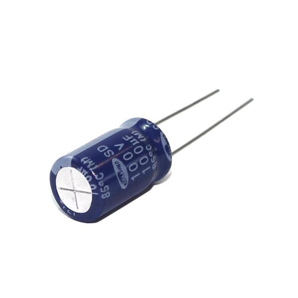 Capacitor Eletrolítico Radial 100MF x 100V 20838 20838