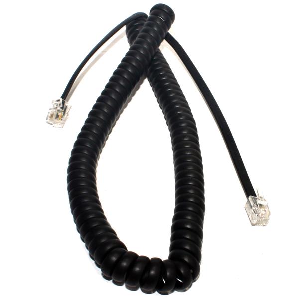 Cordão Espiral Preto para Monofone Telefone Siemens  3748 3748
