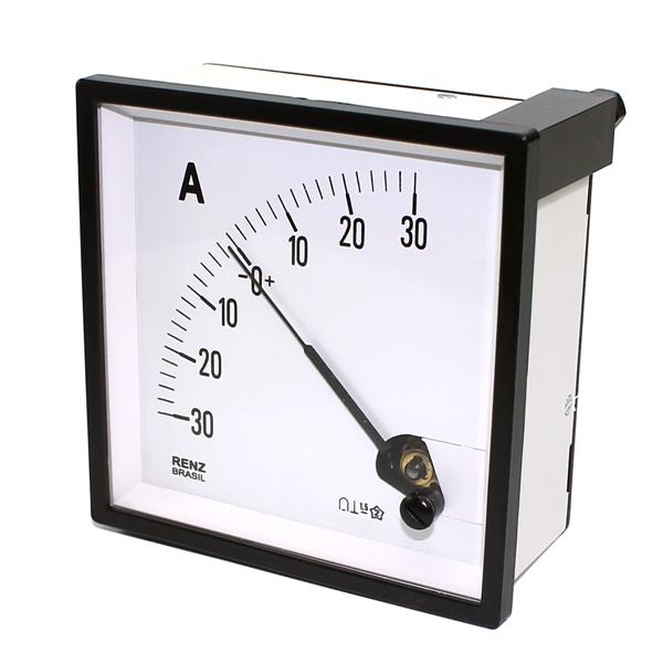 Amperímetro Analógico Renz BM-96 -30/0/+30A 7377 7377