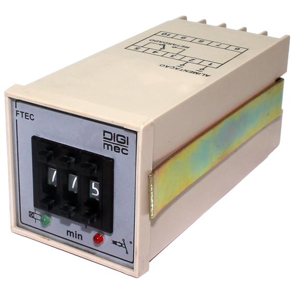 Relé de Tempo 220V Digimec FTEC-1 99,9 minutos 279 279