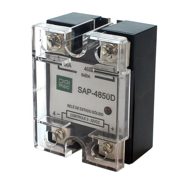 Relé de Estado Sólido 3-32VCC/480VCA 50A Digimec SAP-4850D  241 241