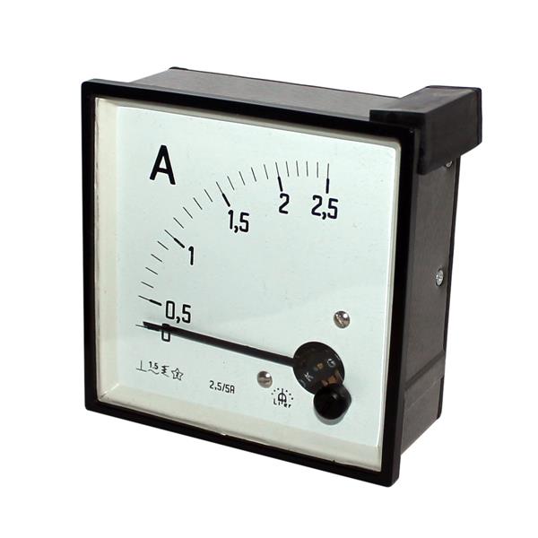Amperímetro Analógico Lier FM-96 0/2,5A/5A TC 7481 7481