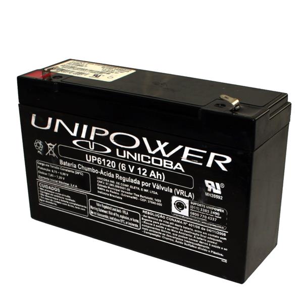 Bateria Chumbo-Ácida 6V 12A UP-6120 8891 8891