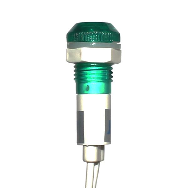 Sinaleiro Miniatura com Rabicho 24V Verde PLR-108 7289 7289