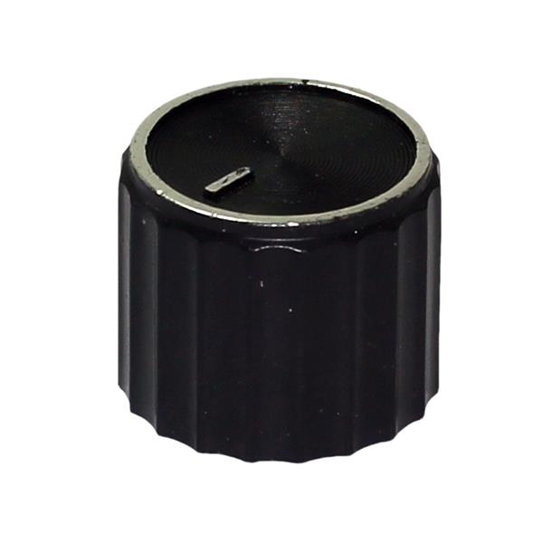 Knob Plástico com Parafuso e Bucha Preto AD-218 21138 21138