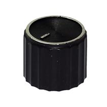 Knob Plástico com Parafuso e Bucha Preto AD-218 21138 21138 