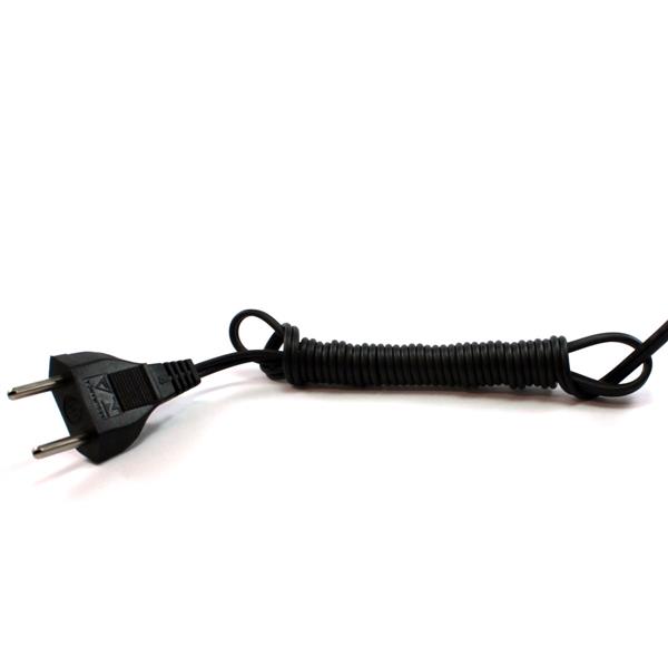 Cabo de Força 2X0,50 mm² 1,5 mts Preto Mult Cabo Paralelo 6087 6087