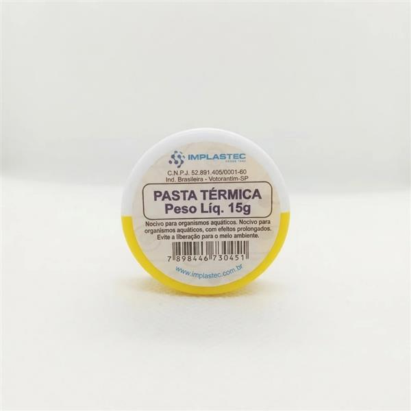 Pasta Térmica Pote 15 gramas Implastec IPT 15 3669 3669