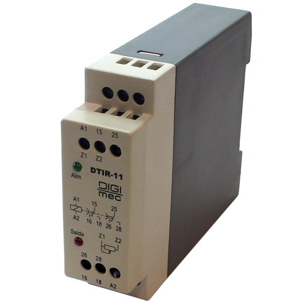 Relé de Tempo com Pot.+Botão+Chapa 220V Digimec DTIR-1 15 segundos  431 431
