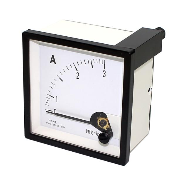 Amperímetro Analógico Renz FM-72 0/3A 13969 13969