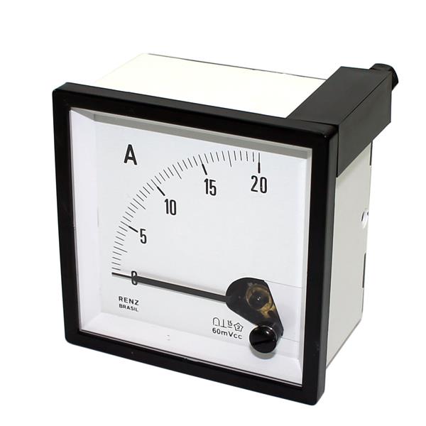 Amperímetro Analógico Renz BM-72 0/20A/60mV 25429 25429