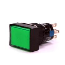 Botão de Comando Retangular com Retenção Iluminado Metaltex P16-IL2-G1 5490 5490 