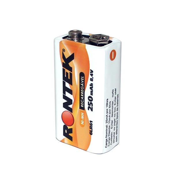 Bateria Recarregável Ni-MH 9,0V 250mah 31857 31857