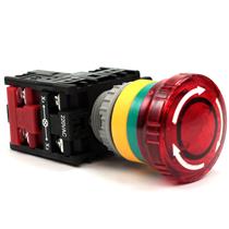 Botão de Emergência Giro para Destravar Iluminado Metaltex TN2IK2R-L1B 32148 32148 