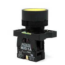 Botão de Comando Pulsante Metaltex P20AFR-Y-1A 31781 31781 