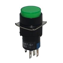 Botão de Comando Redondo Pulsante Iluminado Metaltex P16-BR7-G1 31782 31782 