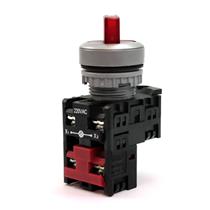 Chave Seletora 2 Posições Fixas Iluminada Metaltex TN2IS22R-L1B 32368 32368 