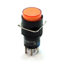 Botão de Comando Redondo Pulsante Iluminado Metaltex P16-BR7-O2 32383 32383