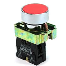 Botão de Comando Pulsante Metaltex M20AFR-R-1B 29691 29691 
