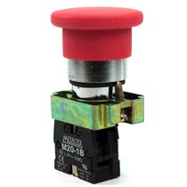 Botão de Comando Cogumelo Metaltex M20AMR-R-1B 29692 29692 
