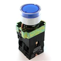 Botão de Comando Pulsante Iluminado Metaltex M20IGR-BL-1C 29693 29693 