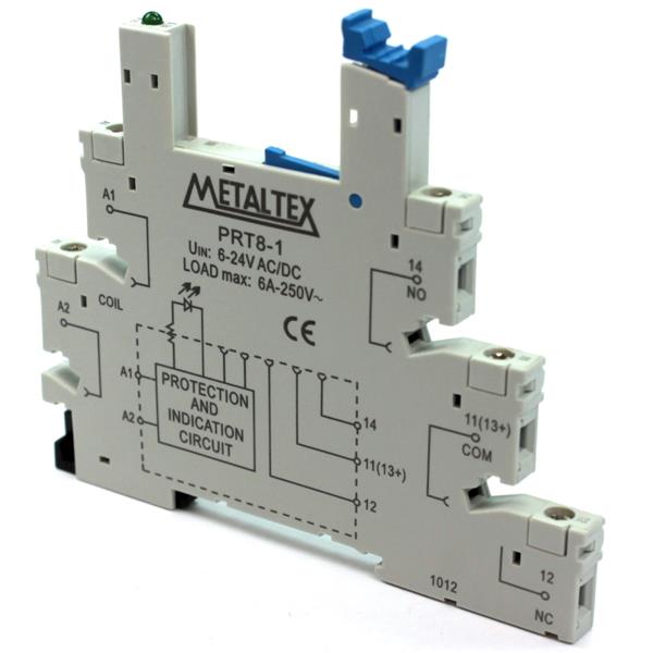 Soquete para Relé Metaltex PRT8-1 29475 29475